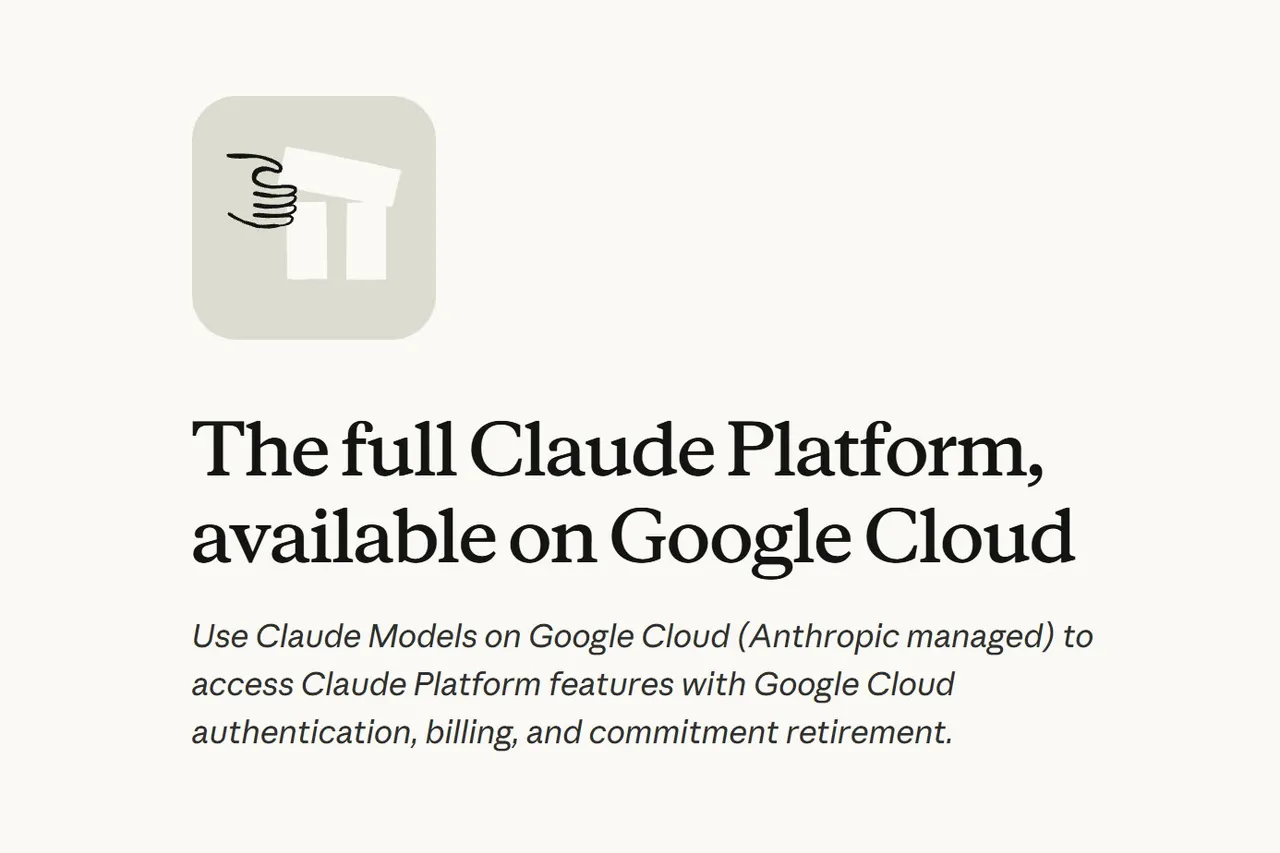 Claude and Google Cloud logos side by side representing Anthropic's managed Claude platform on Google Cloud.