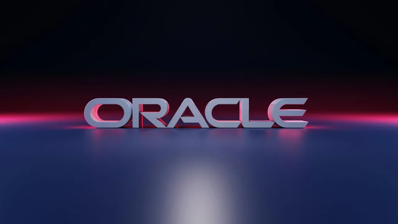 Oracle executive on stage at the AI World conference in Las Vegas announcing a partner investment programme.
