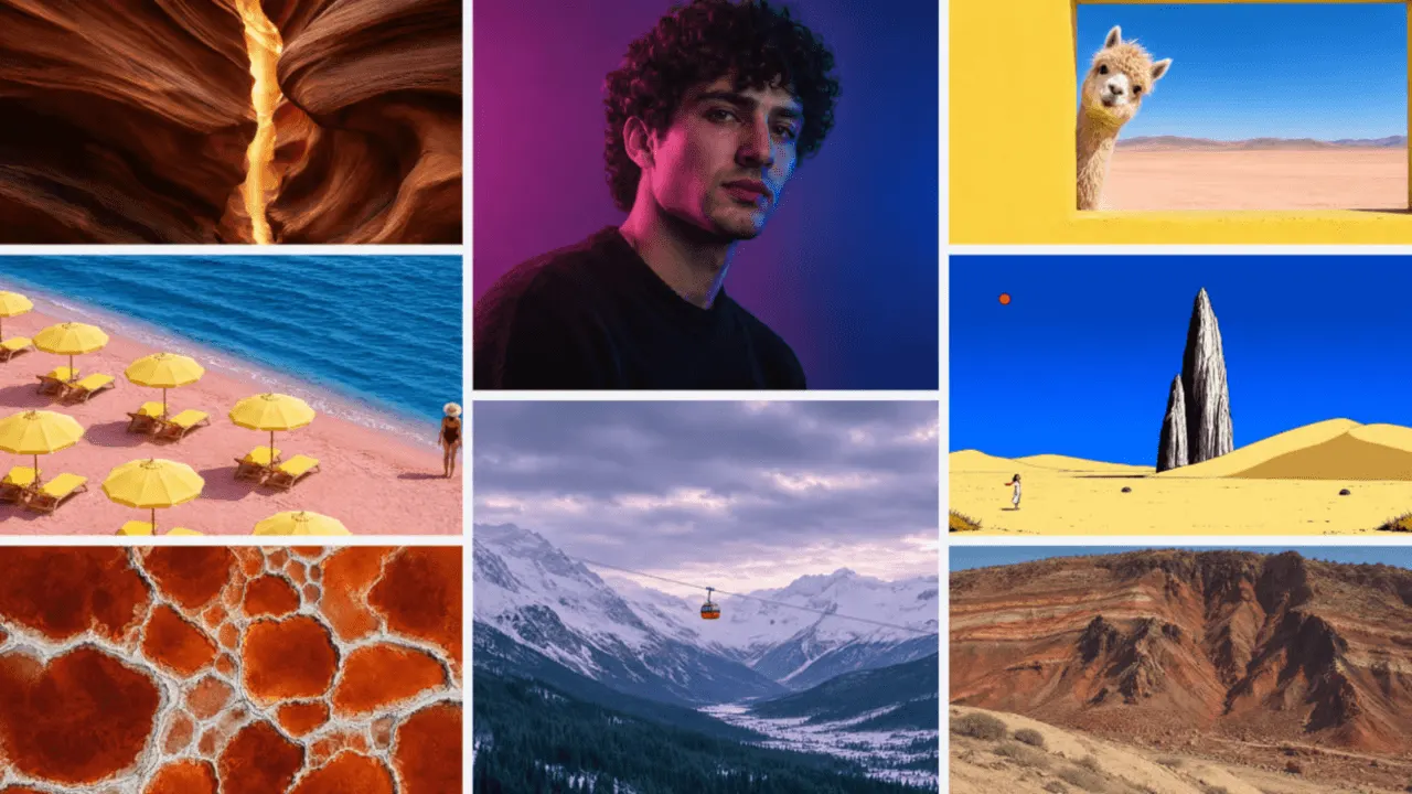 Canva Craft image generation model interface showing a generated poster design with editable text and layout elements.