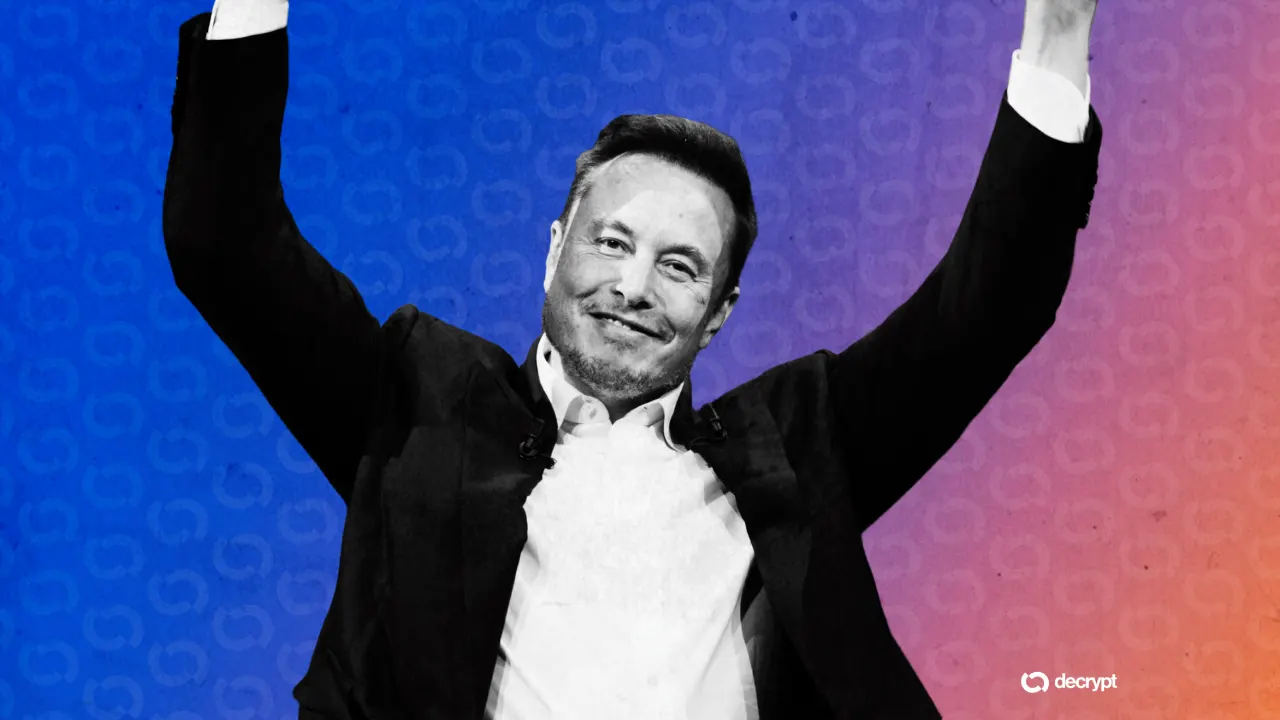 Elon Musk in front of SpaceX and Tesla logos, illustrating the proposed merger between the two companies.