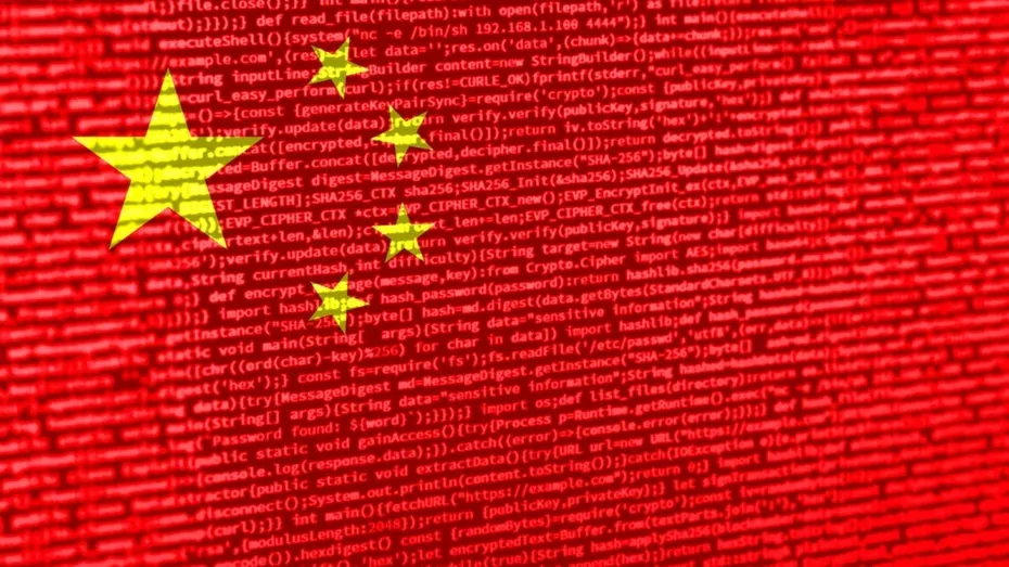 Office workers in a Chinese city next to a digital display symbolizing artificial intelligence and the job market.