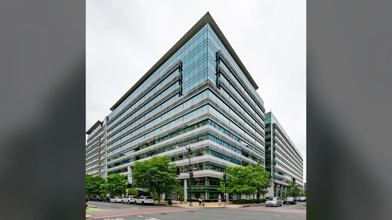 The Federal Election Commission building in Washington, DC, where the agency's electronic filing system was taken offline.