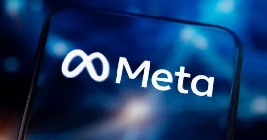 Meta logo displayed on a smartphone screen next to a magnifying glass over a legal document, symbolizing a regulatory investigation.