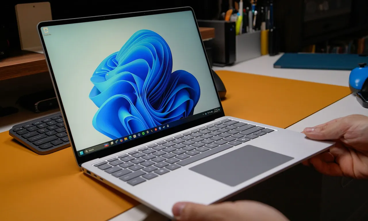 A laptop showing the Windows 11 recovery environment with a Cloud Rebuild option for reinstalling the system over the internet.