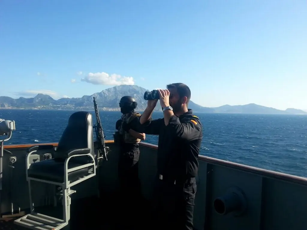 Warships and a naval base on the coast of the Strait of Gibraltar, where Morocco and Spain may compete for defense trade fairs.