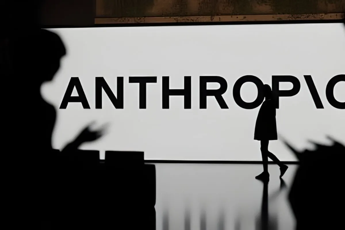 Anthropic logo beside a credit rating scale ranging from investment grade to junk